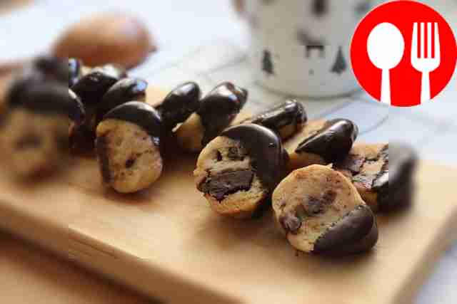 Песочное печенье с шоколадом Shortbread cookies with chocolate