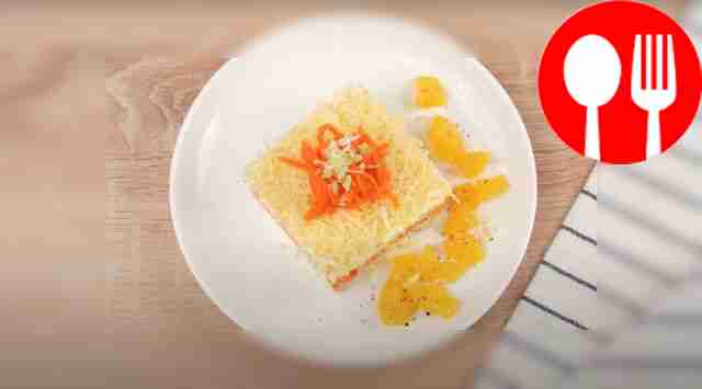 Салат с курицей, апельсином и морковью по-корейски