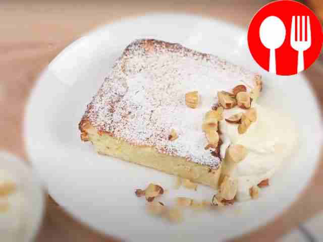 Curd casserole with nuts