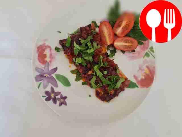 Eggplant rolls with quick filling