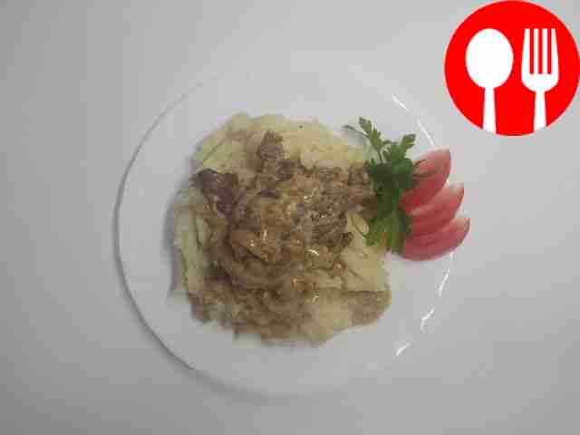 Classic beef stroganoff