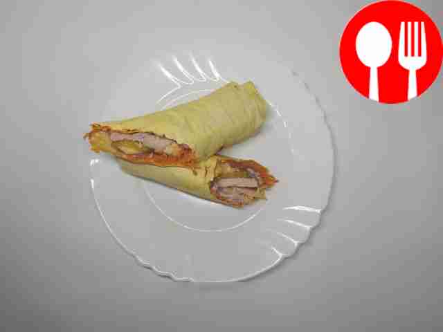 Рулет с курицей и майонезом