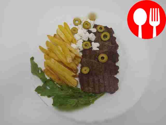 Greek beef steak