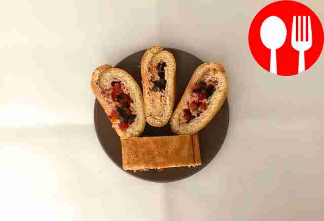 Tender roll with cream cheese