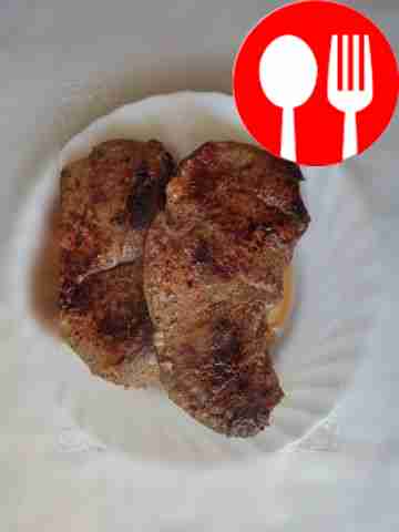 Говяжий стейк с чесноком на сливочном масле