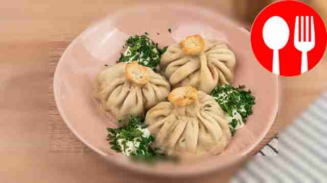 Khinkali in the oven