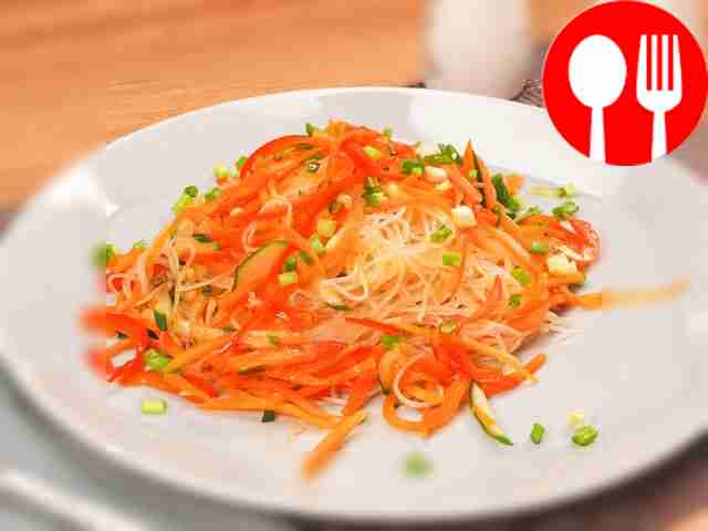 Фунчоза с овощами