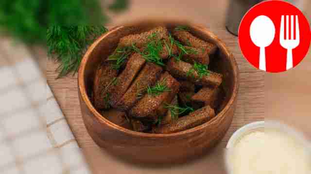 Гренки в духовке Croutons in the oven