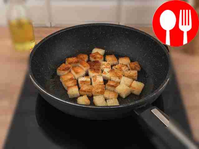 Fry until golden brown, and then turn the...