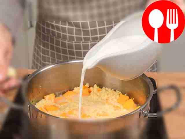 Сварите кашу. Переложите пшено в кастрюлю,...