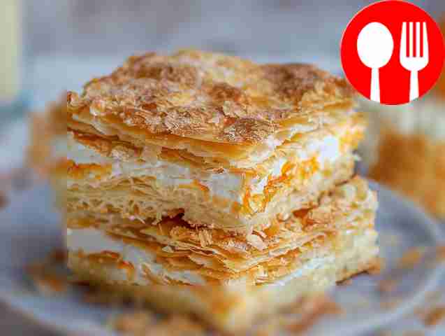 Crumbly layer cake "Napoleon"