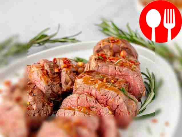 Быстрый говяжий стейк с горчицей Quick beef steak with mustard