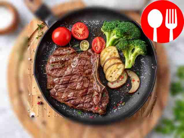 Classic steak with vegetables