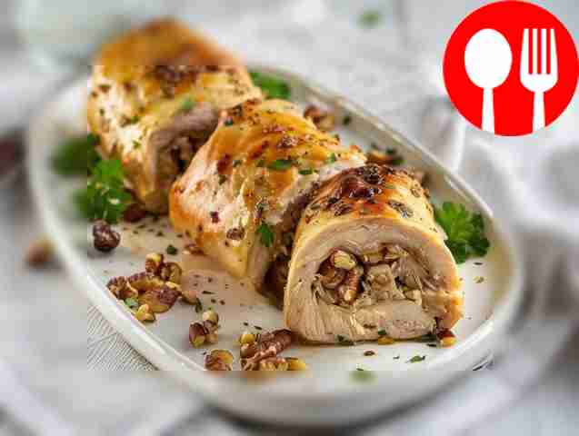 Easy chicken rolls in a steamer