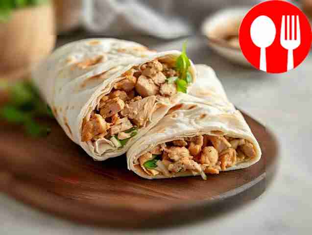 Lavash rolls with chicken
