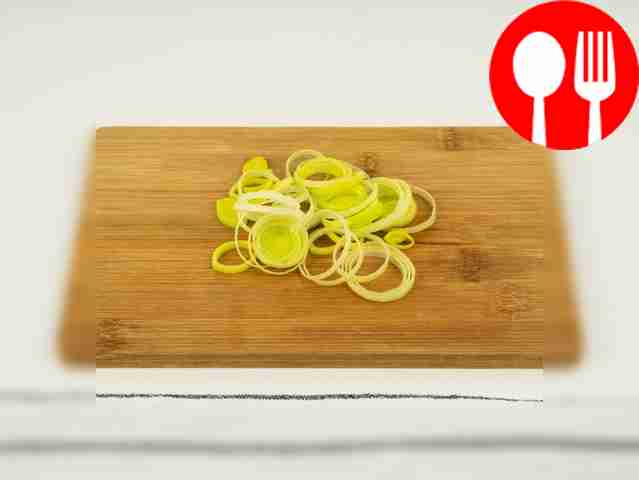 Cut the leek into thin rings, finely chop the...
