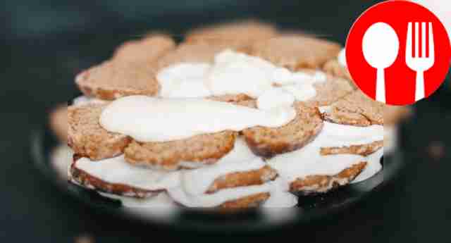 Gingerbread and sour cream cake