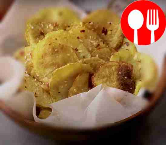 Домашние картофельные чипсы Homemade potato chips