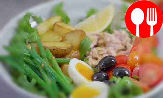 Tuna salad in honey mustard dressing