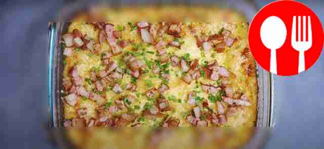 Potato casserole with brisket