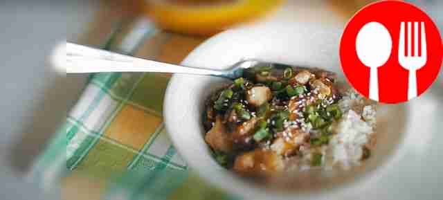 Chicken in orange sauce