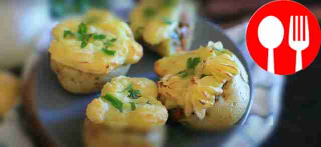 Картофельные лодочки с начинкой