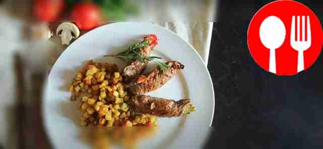 Meat rolls with vegetables