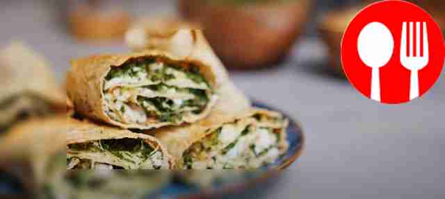 Lavash and herbs pie