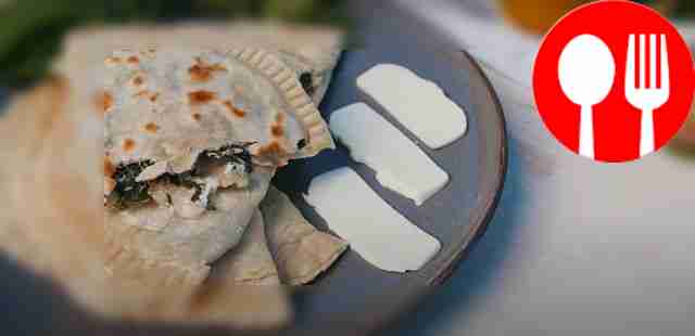 Flatbreads with snow