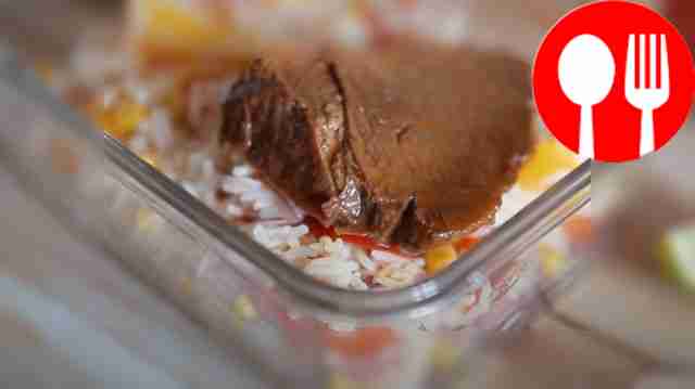 Rice salad with vegetables