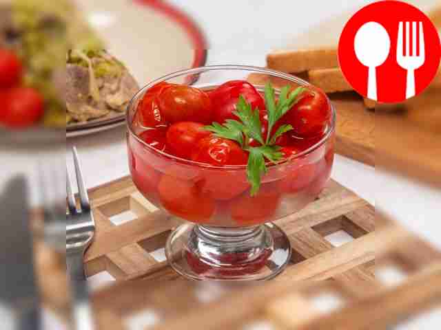 Pickled cherry tomatoes