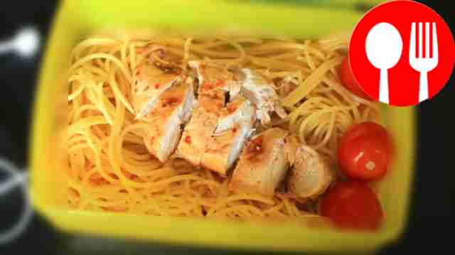 Спагетти с куриной грудкой