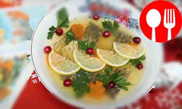 Заливная рыба как в к/ф «Ирония судьбы»