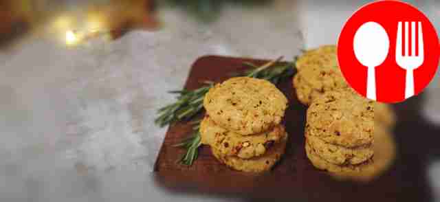 Пикантное сырное печенье