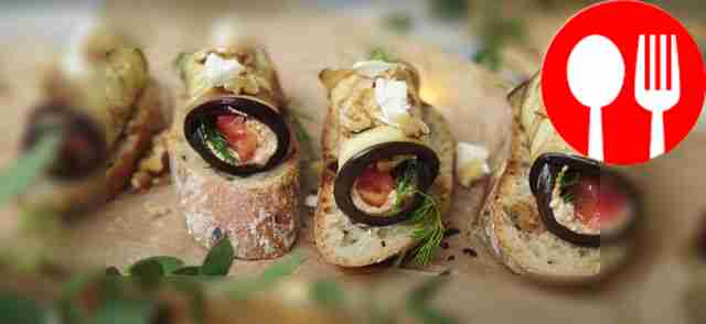 Баклажановые рулетики