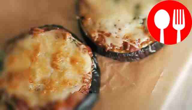 Мини-пиццы из баклажанов