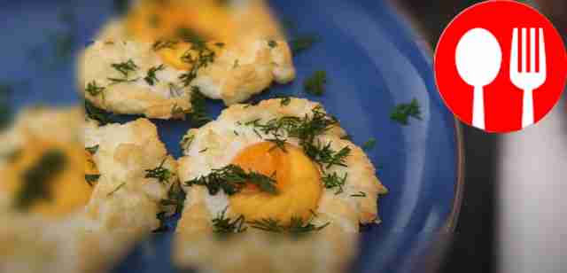 Яичница «Облако» Scrambled eggs "Cloud"