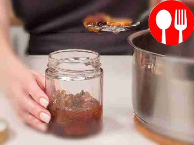 Make jam. Pour the syrup over the stuffed...