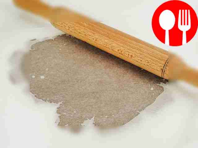 Place the finished dough on the table and roll...