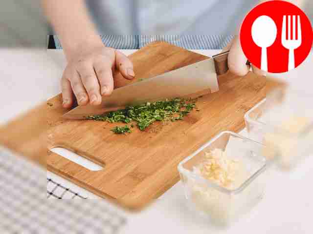 Chop the greens finely.