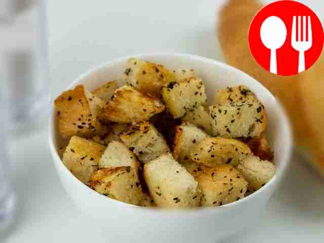 Гренки для супа из хлеба Bread soup croutons