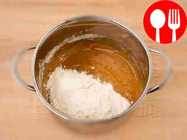 Add the remaining sugar and half the flour to...