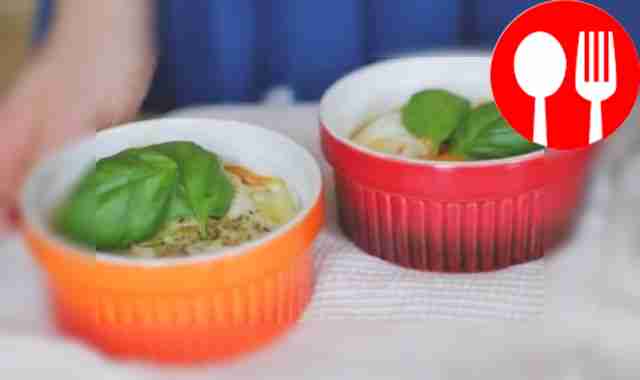 Cocotte eggs with vegetables