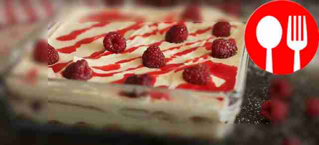 Raspberry tiramisu