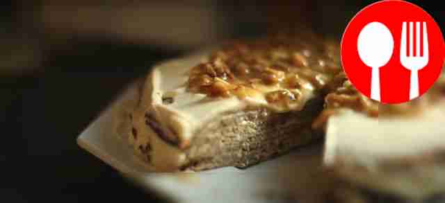 Pancake cake with caramel