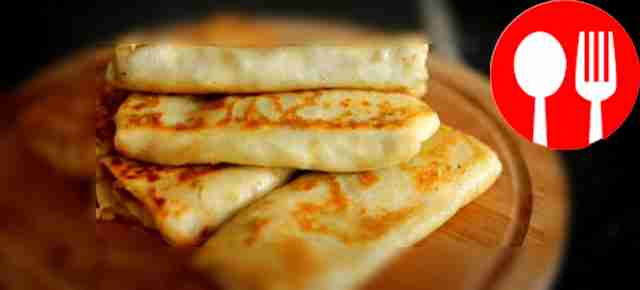 Блинчики с грибами и сыром