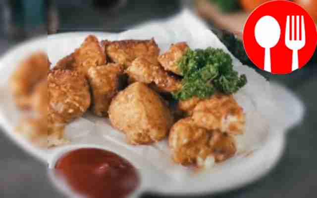 Chicken nuggets with cheese