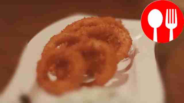 Breaded onion rings