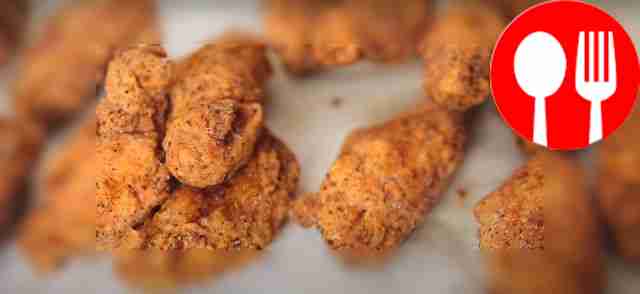 Breaded chicken wings like KFC
