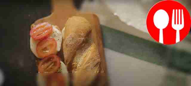 Quick sandwich "Caprese"